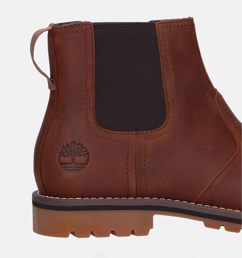 Timberland Larchmont II Chelsea Cognac Bottines voor heren (328648) - geschikt voor steunzolen