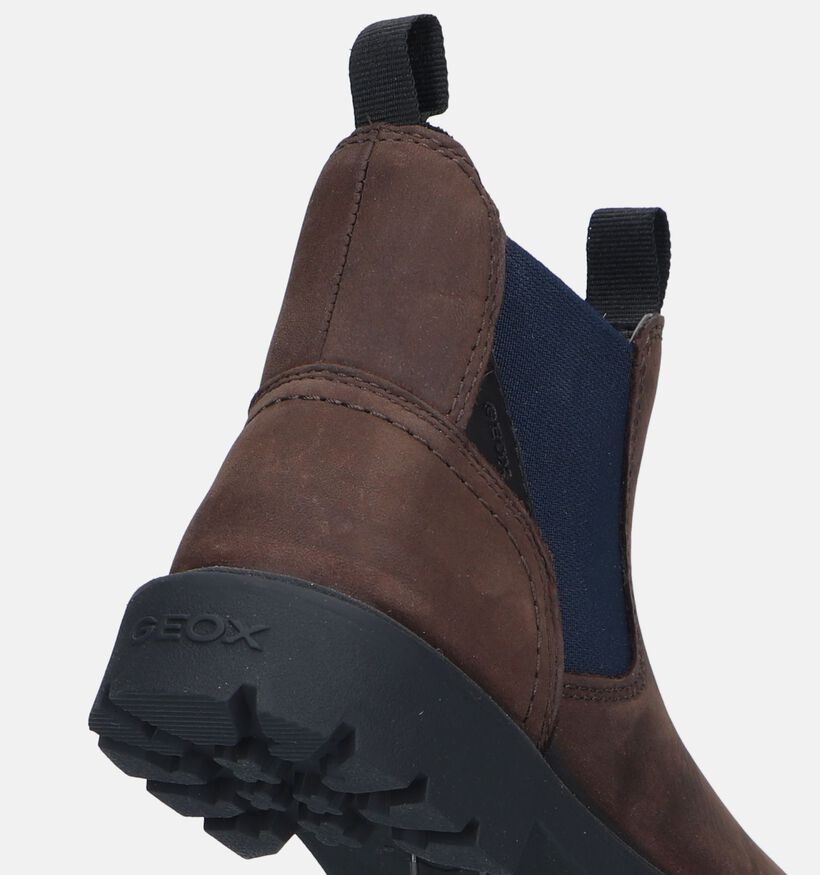 Geox Shaylax Bruine Chelsea Boots voor jongens (330067) - geschikt voor steunzolen