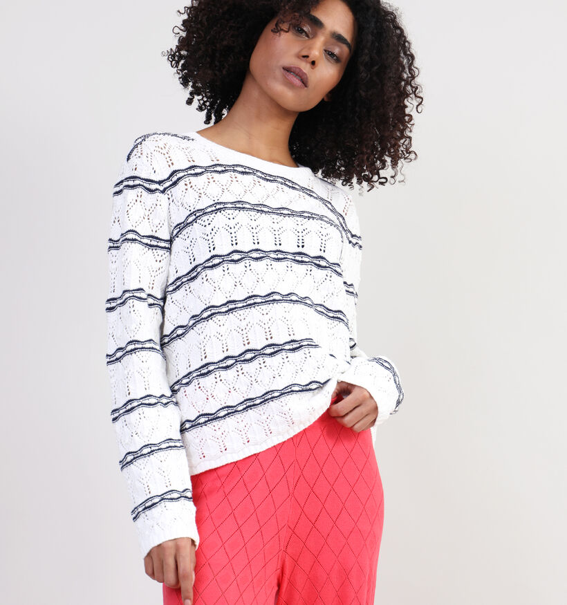 Vila Salanda Pull en Blanc pour femmes (335021)