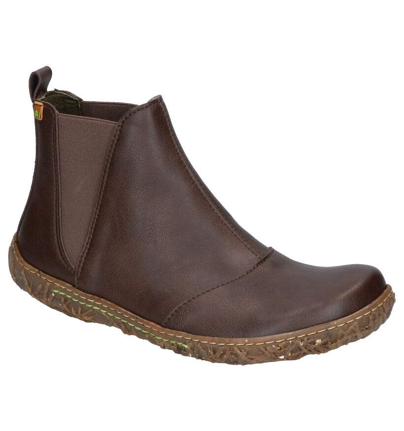 El Naturalista Bottines en Brun foncé en simili cuir (226182)