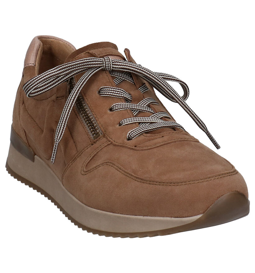 Gabor Best Fitting Beige Veterschoenen in nubuck (282391)