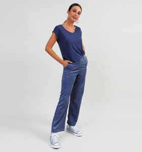 Vila Courdie Pantalon en corduroy en Beige pour femmes (345031)