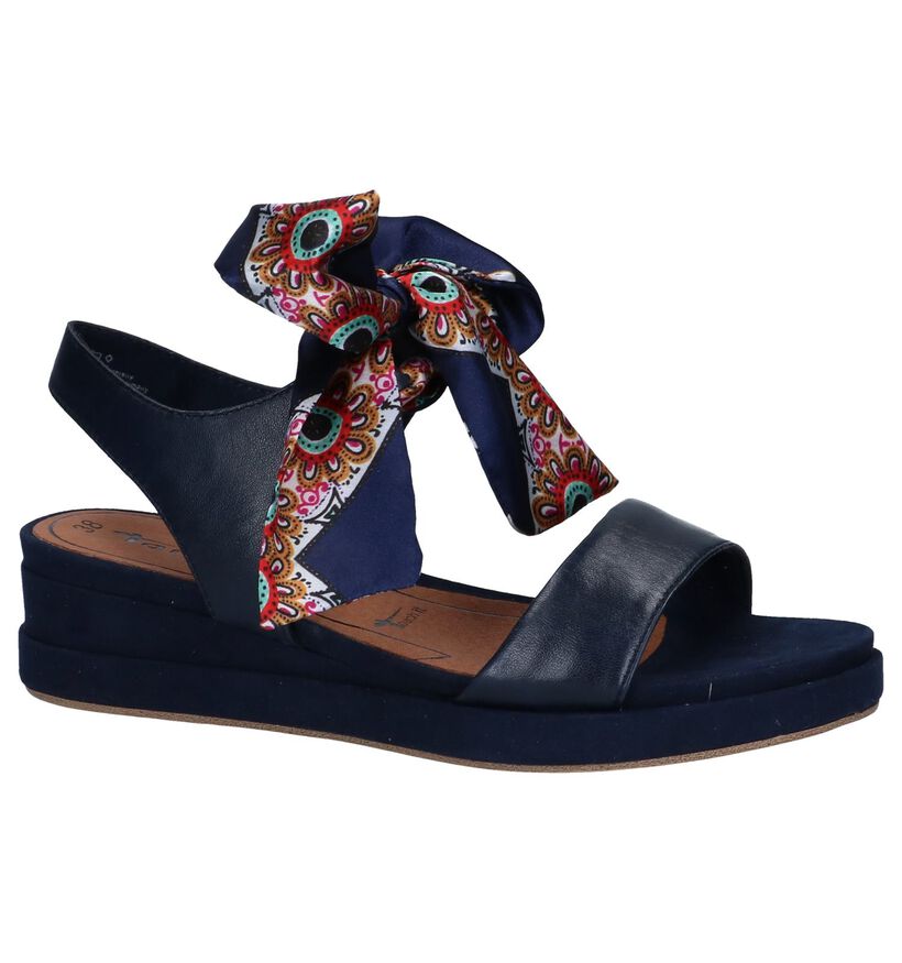 Donkerblauwe Sandalen Tamaris TOUCH it in leer (248996)