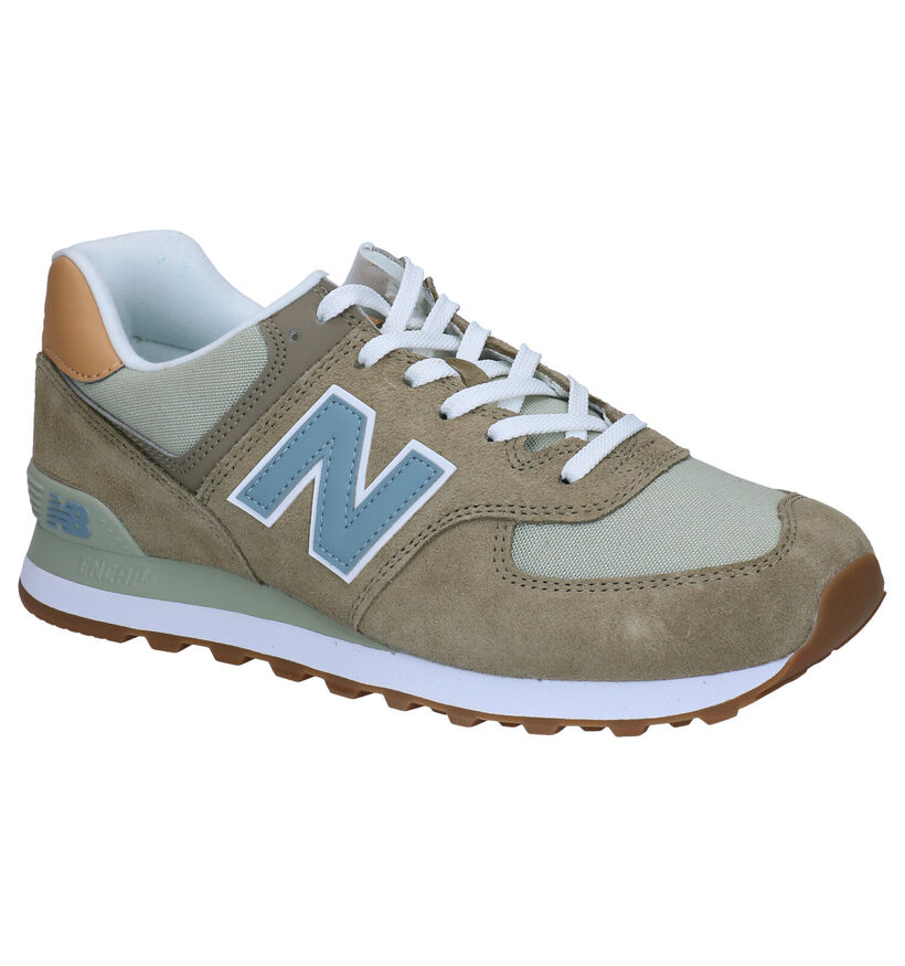 New Balance ML574 Baskets en Gris pour hommes (301745) - pour semelles orthopédiques