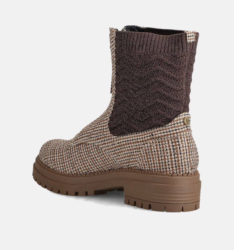 La Strada Bottines Chelsea en Beige/Marron pour femmes (361777)