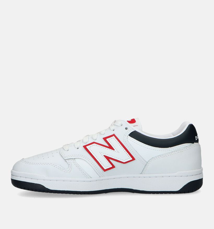 New Balance BB 480 Baskets en Blanc pour hommes (336819) - pour semelles orthopédiques