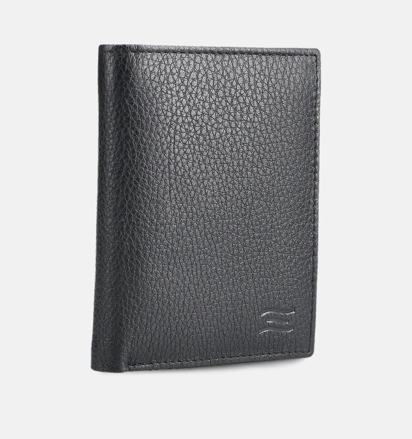 Crinkles Zwarte Portemonnee met Rits voor dames (381745)