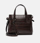 Tamaris Marion Donkerbruine Handtas Croco voor dames (378816)