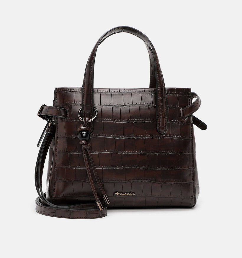 Tamaris Marion Donkerbruine Handtas Croco voor dames (378816)