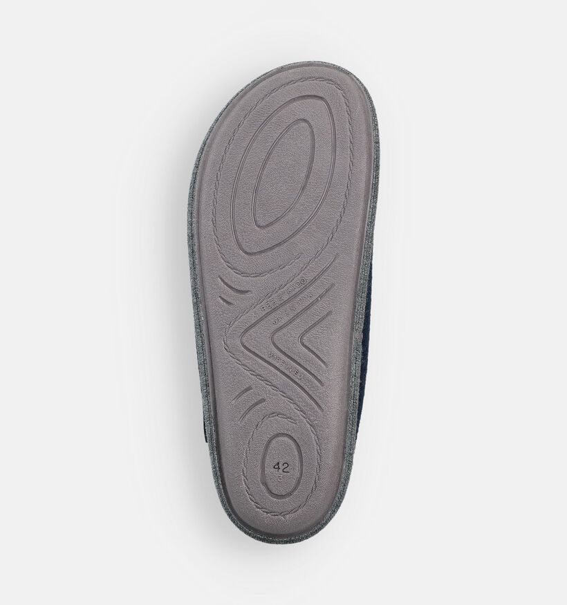 River Woods Herman Pantoufles ouvertes en Bleu pour hommes (363989) - pour semelles orthopédiques