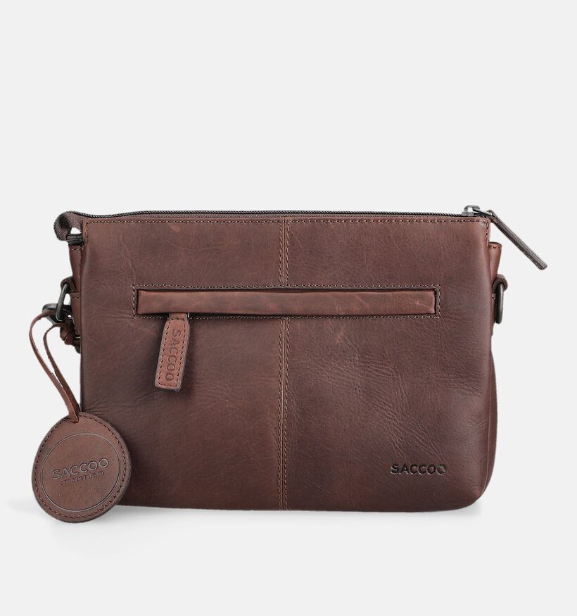 Saccoo Tre Donkerbruine Crossbodytas voor dames (381981)