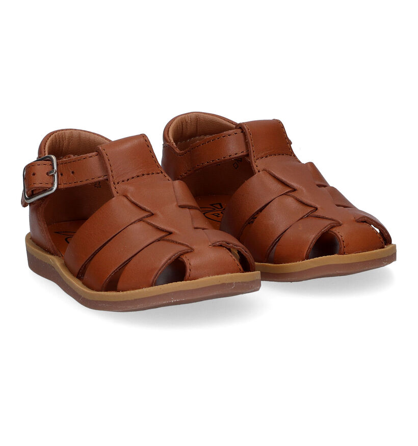 Pom d'Api Poppy Daddy Sandales en Cognac pour garçons (304799)