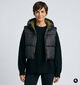 Deeluxe Original Andriva Zwarte/Groene Bodywarmer met Kap voor dames (382286)