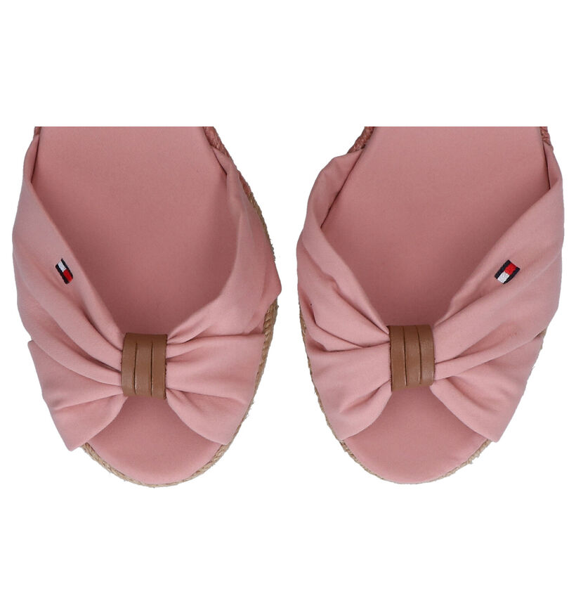 Tommy Hilfiger Basic Opened Toe Roze Sandalen in leer (285266)