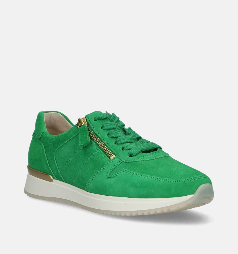 Gabor Best Fitting Groene Sneakers voor dames (336230) - geschikt voor steunzolen