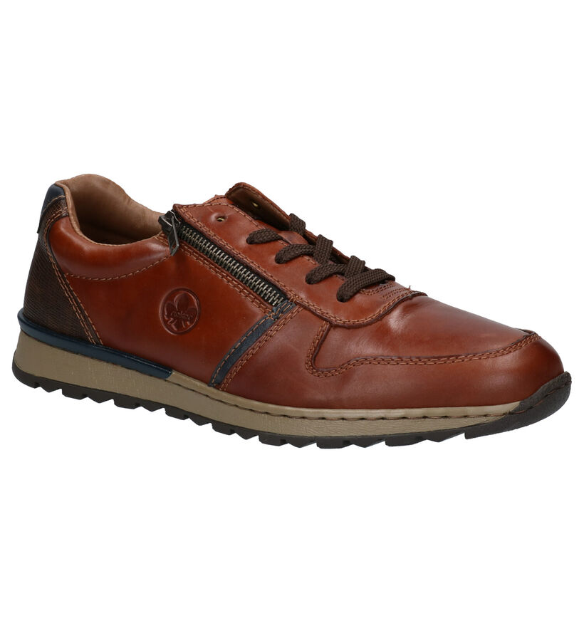 Rieker Chaussures à lacets en Cognac en cuir (297762)