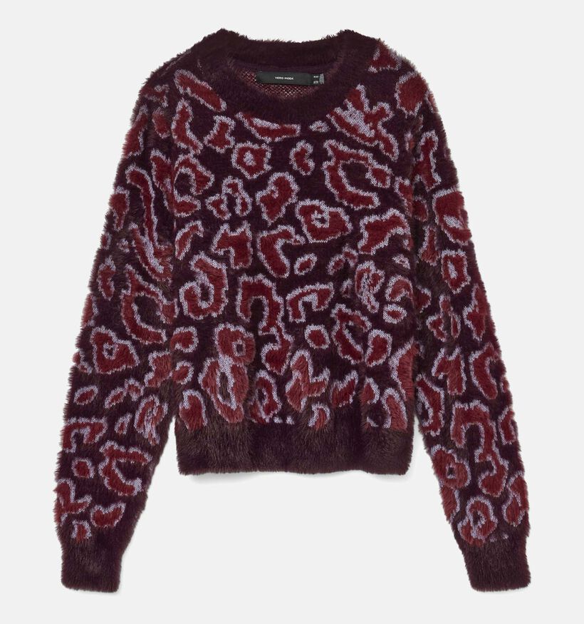 Vero Moda Jungle Pull en Bordeaux pour femmes (361228)