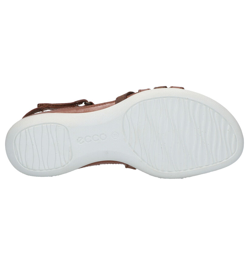 ECCO Sandales plates en Brun foncé en cuir (275344)