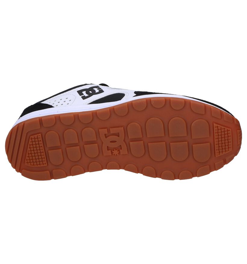 DC Shoes Kalis Lite Zwart/Witte Sneakers in kunstleer (250899)