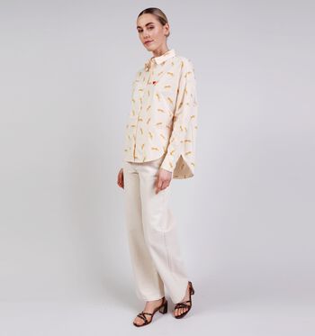 Pieces Blouses Beige