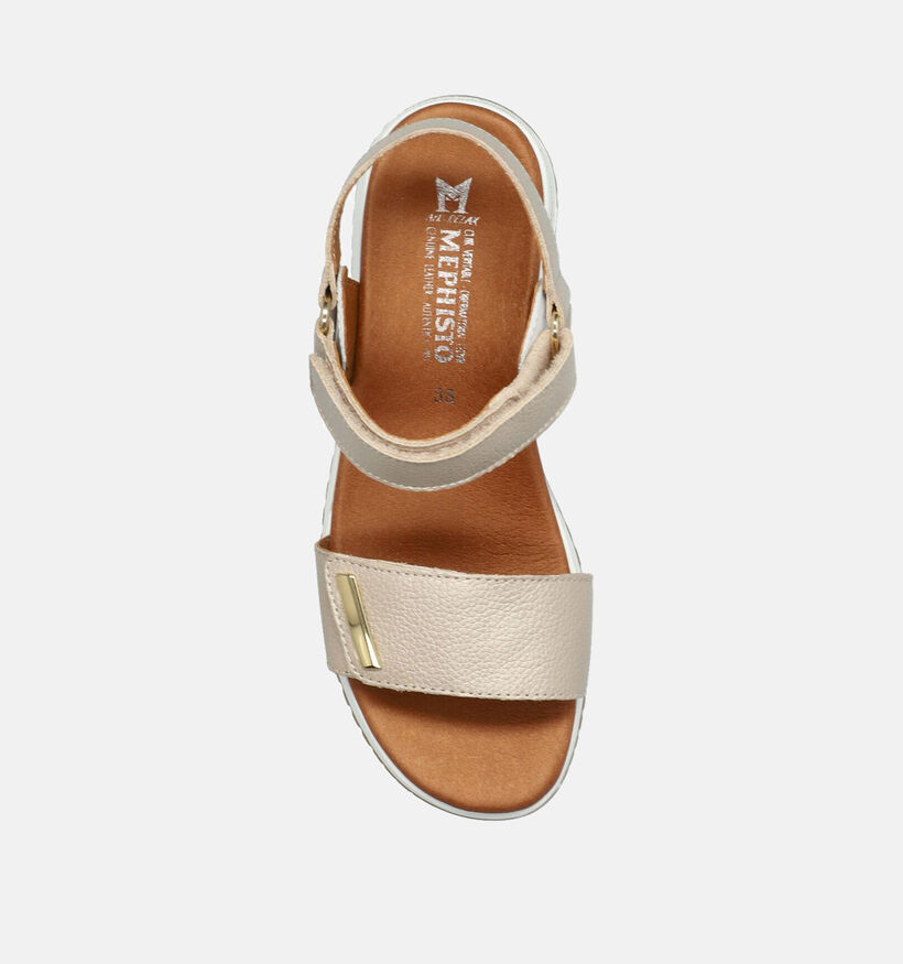 Mephisto Jeanie Sandales avec talon compensé en Beige pour femmes (354269)