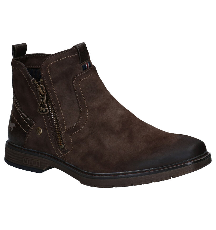 Mustang Bruine Boots in stof (280939)