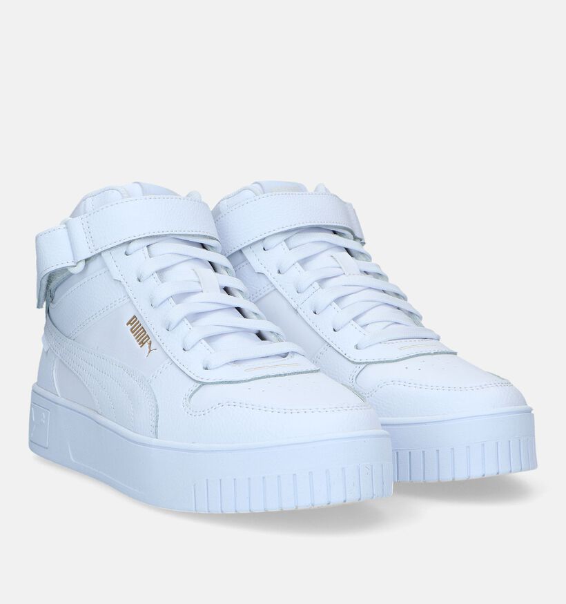 Puma Carina Street Mid Baskets en Blanc pour femmes (326419) - pour semelles orthopédiques