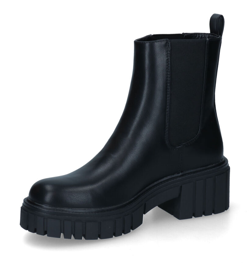 Poelman Bottines Chelsea en Noir en simili cuir (313169)