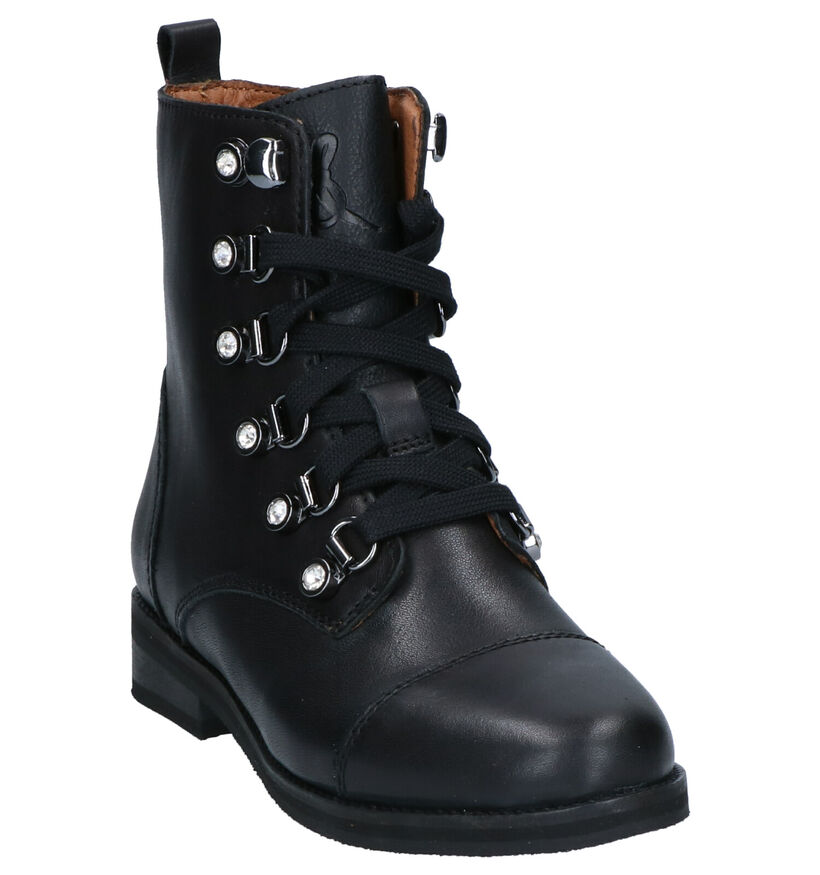 Milo & Mila Zwarte Boots in kunstleer (262023)