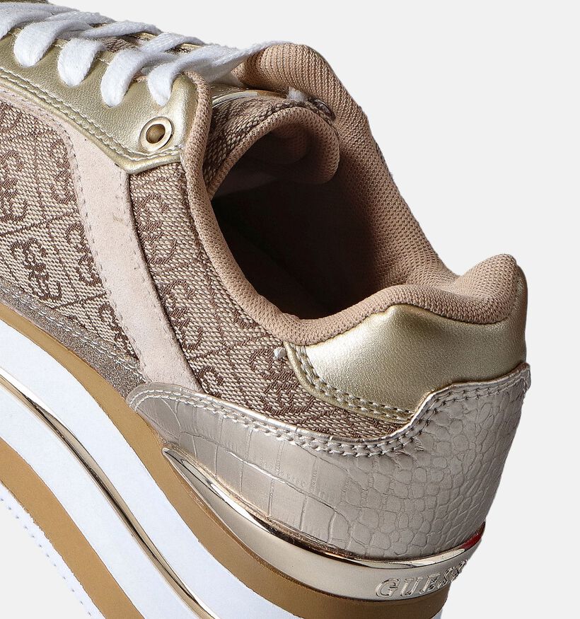 Guess Hansin Gouden Sneakers voor dames (350438) - geschikt voor steunzolen
