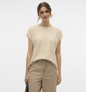 Vero Moda Maya Beige T-shirt voor dames (353136)