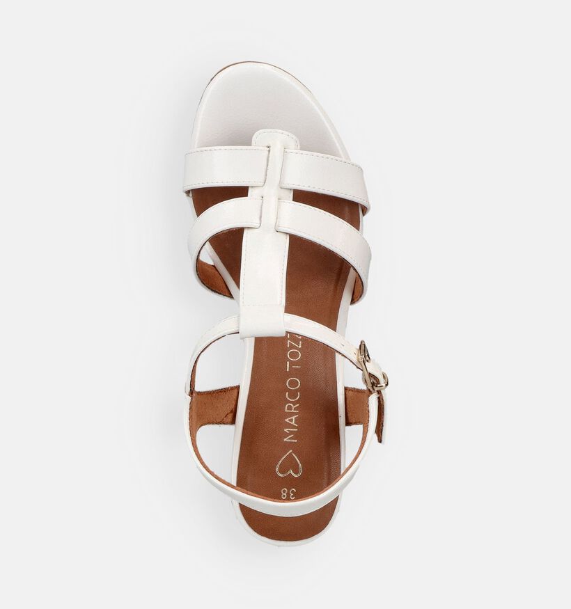Marco Tozzi Sandales &agrave; talons en Blanc pour femmes (371867)
