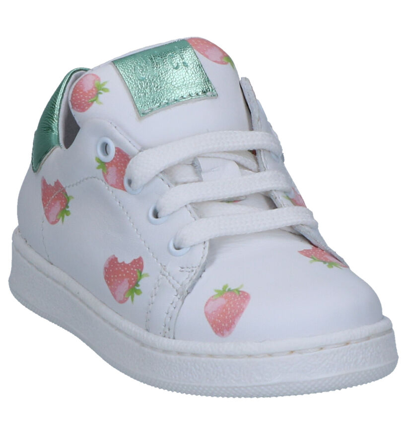 Clic! Baskets basses en Blanc en cuir (270506)