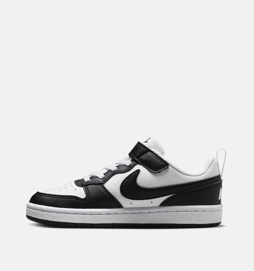 Nike Court Borough Zwarte Sneakers voor jongens, meisjes (357233) - geschikt voor steunzolen