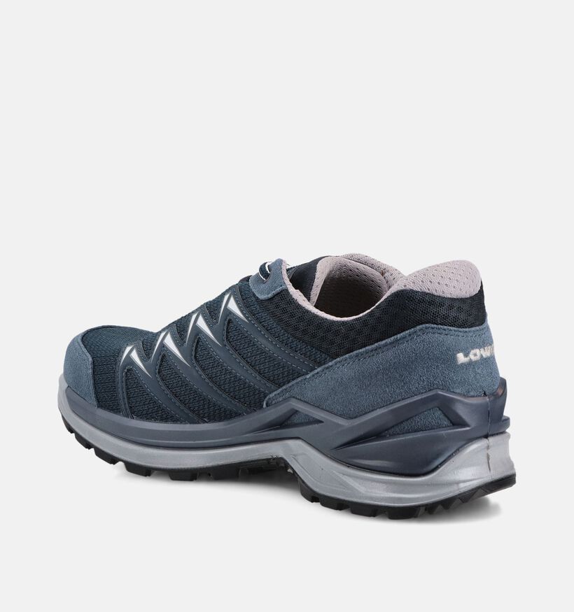 LOWA Innox Pro GTX Low Chaussures de randonn&eacute;e en Bleu fonc&eacute; pour hommes (374306) - pour semelles orthop&eacute;diques