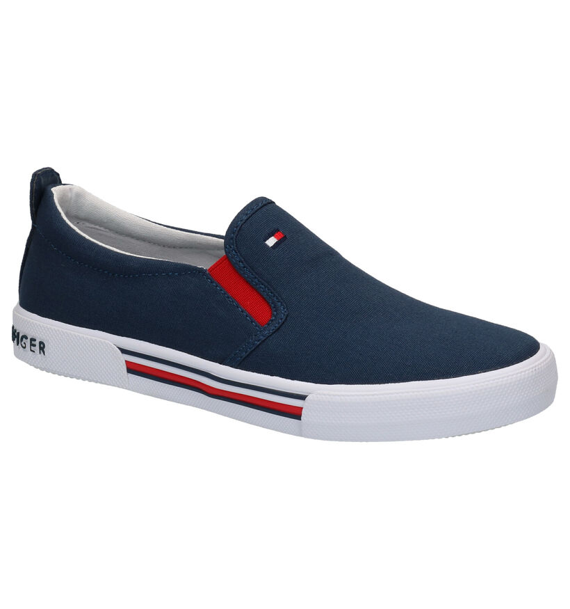 Tommy Hilfiger Blauwe Mocassins in stof (285660)