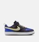 Nike Court Borough Blauwe/Zwarte Sneakers voor jongens (364607) - geschikt voor steunzolen