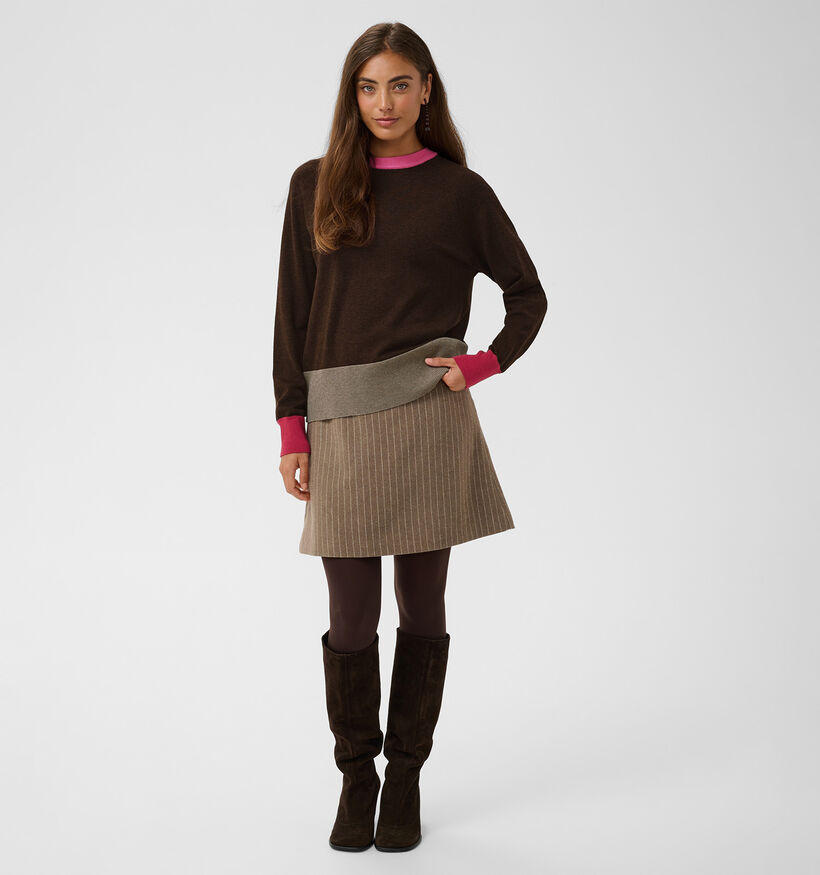 Culture Clare Pull en Brun fonc&eacute; pour femmes (380498)