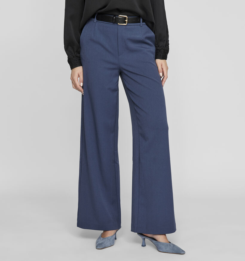 Vila Varone Donkerblauwe High Waist Broek voor dames (361366)