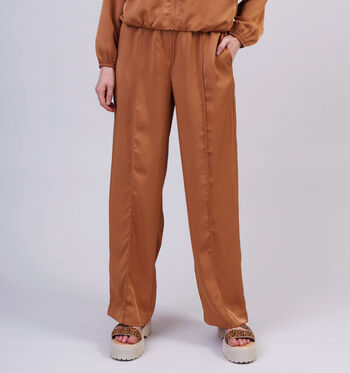 Vero Moda Broeken Zwart/Bruin