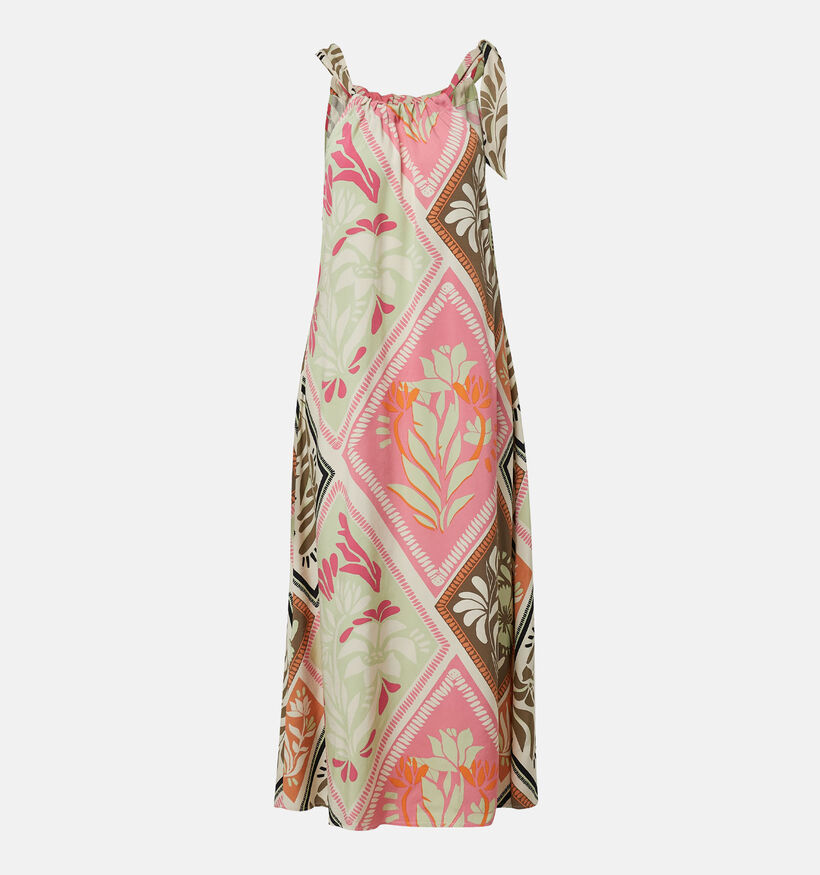 comma Roze/Beige Lange Jurk voor dames (359404)