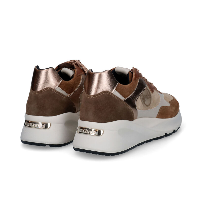 NeroGiardini Cognac Sneakers voor dames (314538) - geschikt voor steunzolen