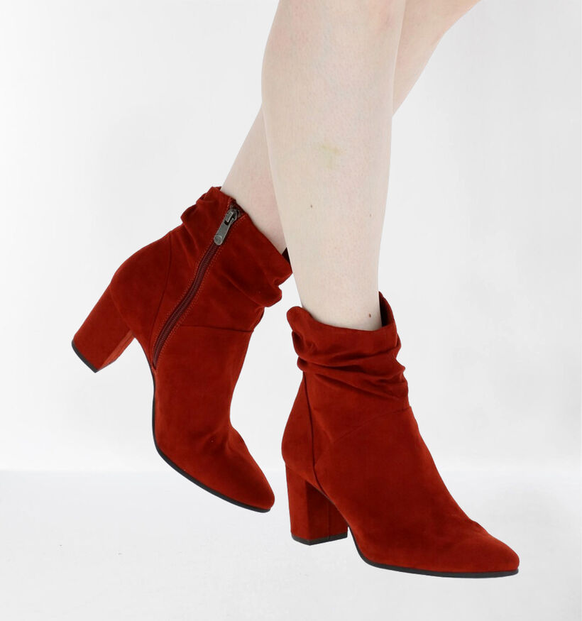 Marco Tozzi Bottillons en Rouge en textile (280517)