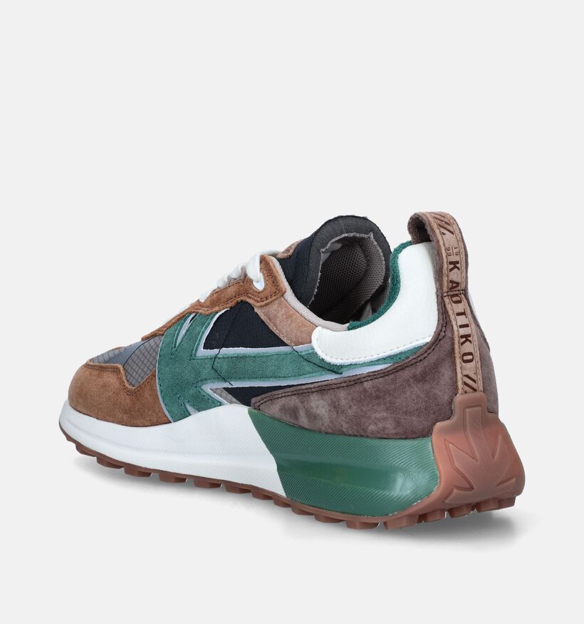 Kaotiko Vancouver Earth Groene Veterschoenen voor heren (346089) - geschikt voor steunzolen