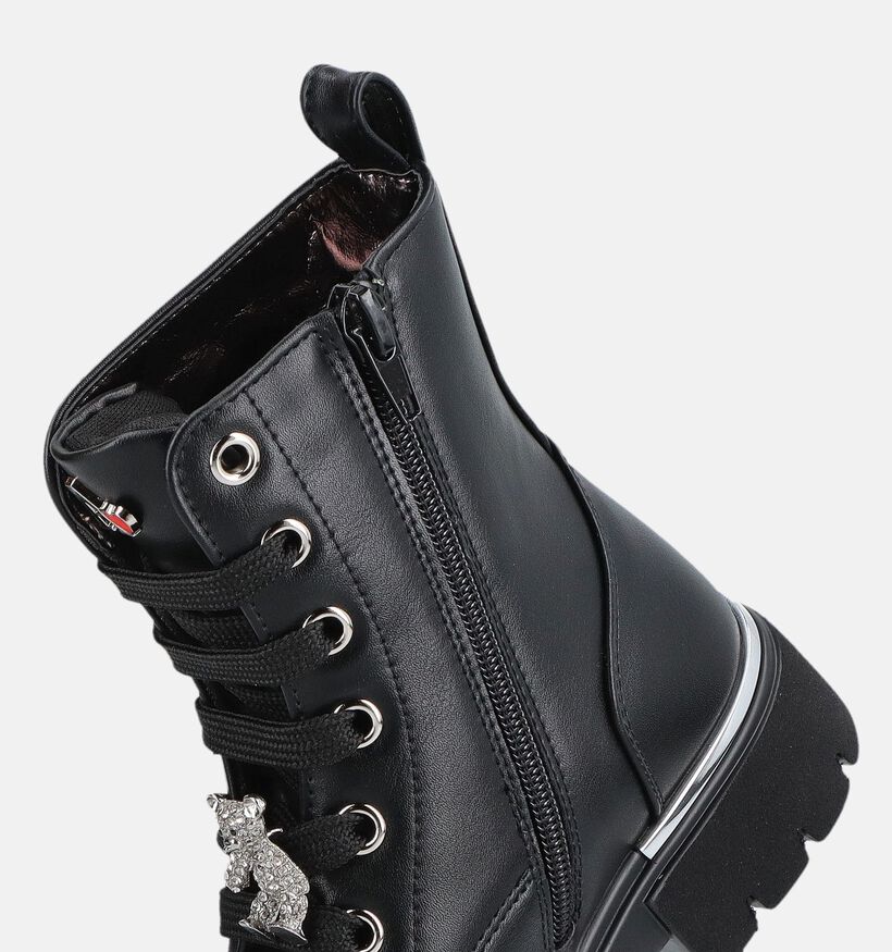 Asso Boots &agrave; lacets en Noir pour filles (379038)