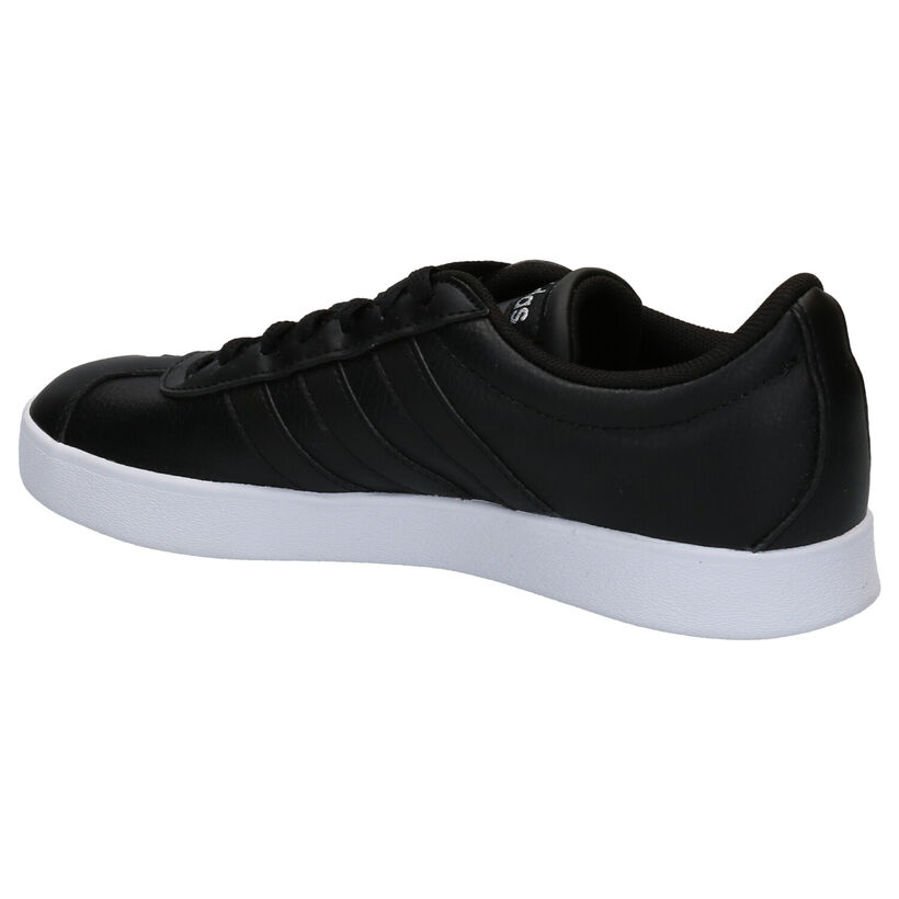 adidas VL Court 2.0 Baskets en Noir en cuir (252576)