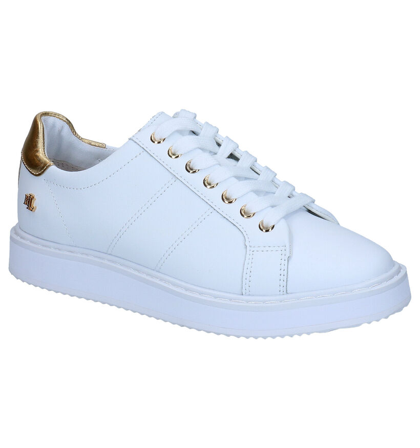 Lauren Ralph Lauren Angeline Baskets en Blanc en cuir (278179)