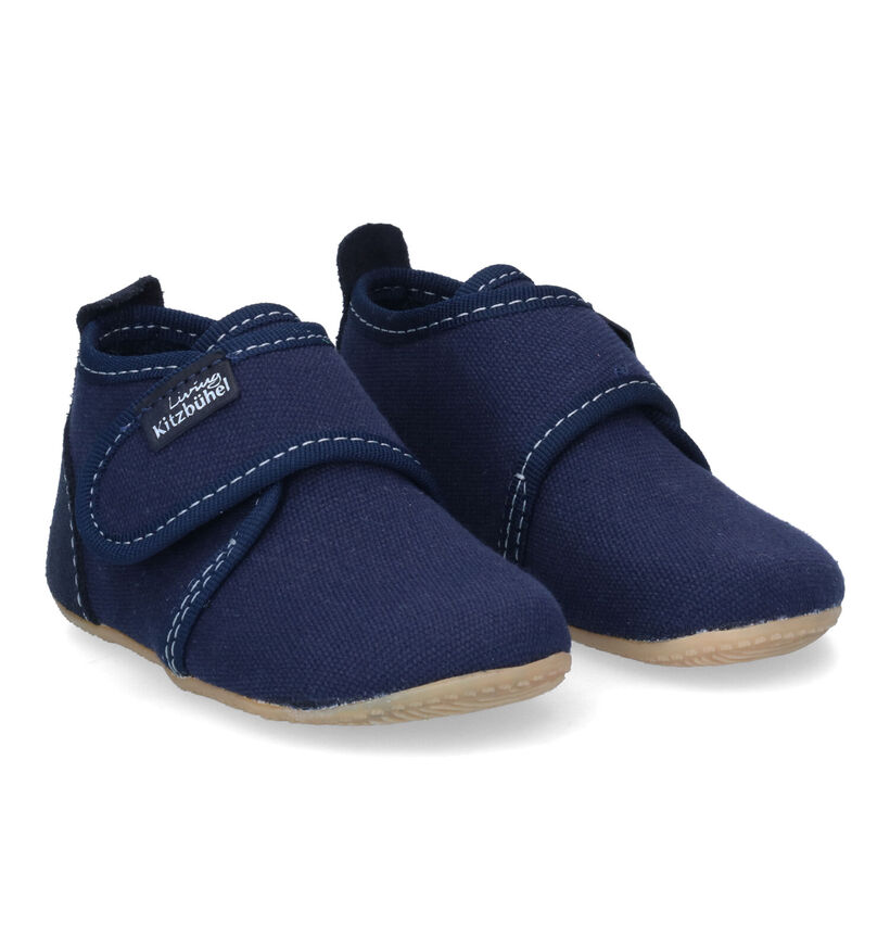 Living Kitzbühel Pantoufles pour bébé en Bleu foncé pour filles, garçons (326056)