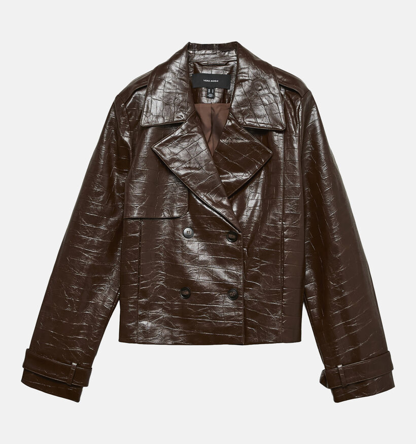 Vero Moda Carly Donkerbruine Korte Jas voor dames (377611)