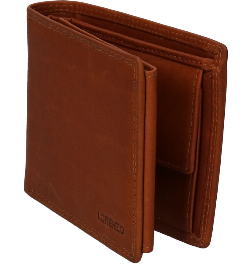 Euro-Leather Portefeuille en Cognac en cuir (310417)